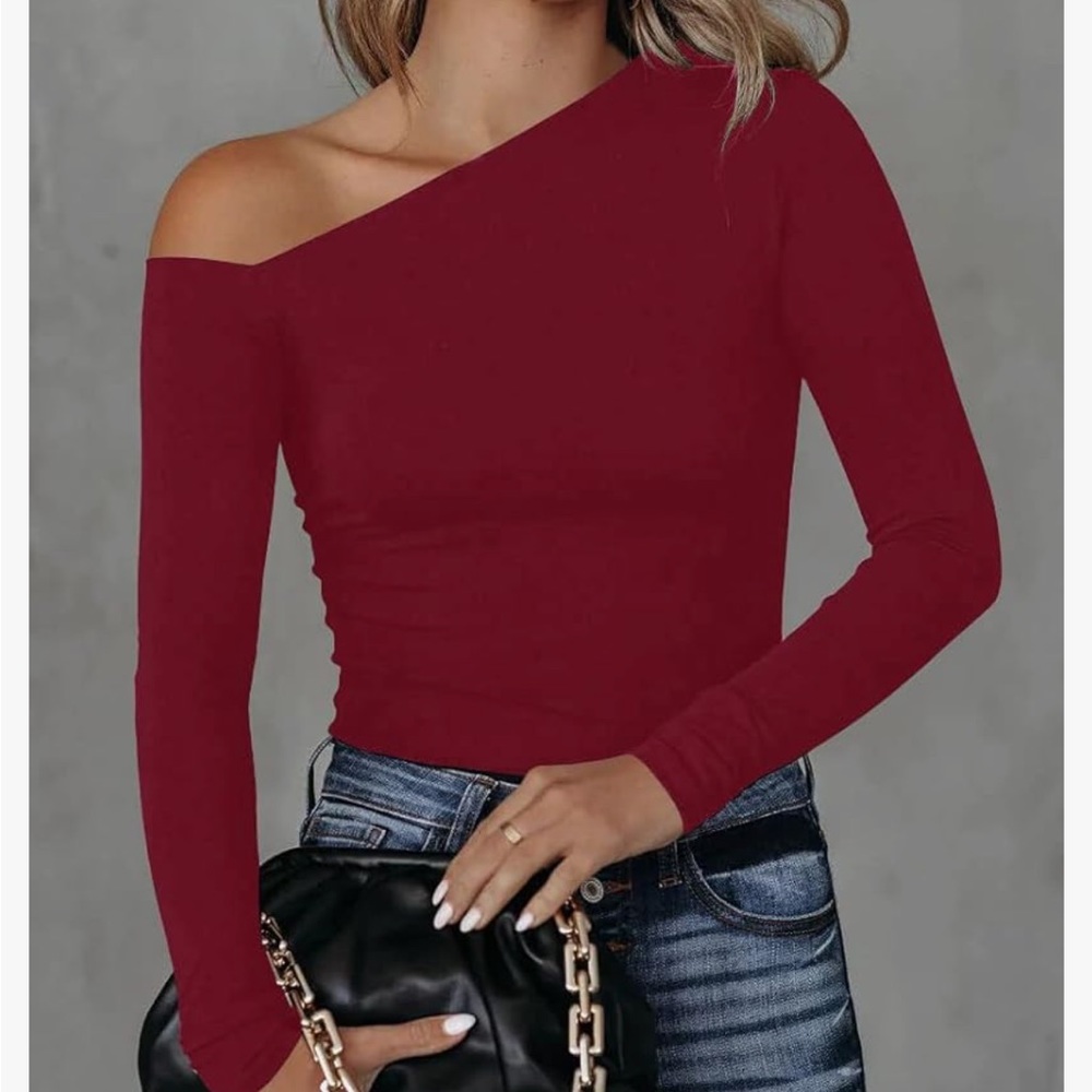 BONITEE Women's One Off Shoulder Tops